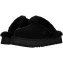 Ugg Disquette Women's Leather Fur Lined Chunky Slide Slippers