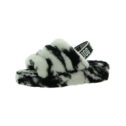 Ugg Womens Fluff Yeah Lambs Wool Platform Slide Slippers