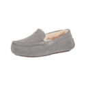 UGG Womens Gray Padded Ansley Round Toe Slip On Leather Moccasins Shoes 7