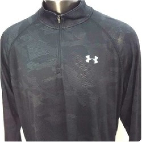 Under Armour Shirts | Under Armour 2xl Black Loose 14 Zip Pullover | Color: Black | Size: Xxl