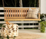 Unfinished Hardwood Porch Swing on Sale At Big Lots!