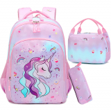 Unicorn Backpack for Girls School Backpack for Girls Unicorn Bookbag School Bag Set for Elementary Back to School on Sale At Amazon – Back To School Deal
