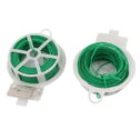 Unique Bargains 30Meters 98Ft Flexible Twist Tie Reel Plant Tie-Line Spool Green 2pcs