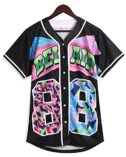 Unisex 90s Theme Party Hip Hop Bel Air #23#24#30 Baseball Jersey Hip Hop Clothing for Women for Birthday Party 88Black...