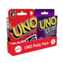 UNO Party Pack including Uno, Dos, Uno Flip, and Uno Dare, Family & Adult Game Night for Players 7 Years...