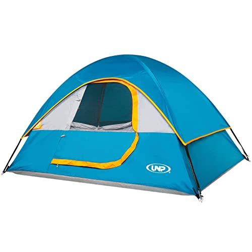 unp Camping Tent 2 Person-Ocean Blue- Lightweight with Rainfly Easy Set-up Portable-Dome-Waterproof-Ideal for Outdoor Activities, Beach, Backyard Tent