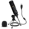 USB Microphone, Stilnend Metal Condenser Recording Microphone for Computer, Laptop MAC or Windows, Streaming, Podcasting, Google Voice Search, Gaming