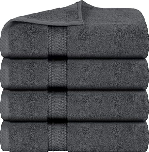 Utopia Towels - Bath Towels Set, Grey - Premium 600 GSM 100% Ring Spun Cotton - Quick Dry, Highly Absorbent,...