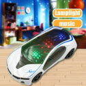 VANLOFE Toy for 1+ Toy Car Toys for Kids 3D Supercar Style Electric Toy with Wheel Lights&Music Kids Boys Girls...