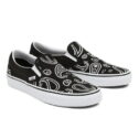 Vans Classic Slip On Peace Paisley Bandana Black/White Men's Shoes Size 11.5