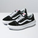 Vans Old Skool Overt CC VN0A7Q5EBA2 Unisex Black & White Canvas Skate Shoes B472 (5)