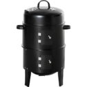 Vertical Charcoal BBQ Smoker, 3-in-1 16