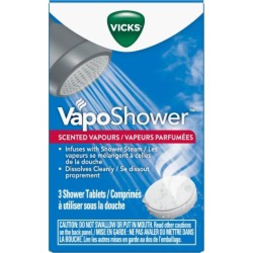 Vicks Vicks VapoShower Aromatherapy Shower Bomb, Scented Vicks Vapour Steam, 3ct 3.0 Count