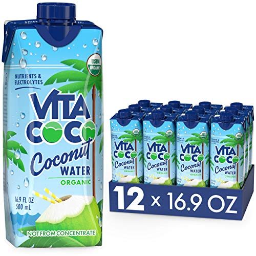 Vita Coco Coconut Water, Pure Organic | Refreshing Coconut Taste | Natural Electrolytes | Vital Nutrients | 16.9 Oz (Pack...