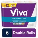 Viva Multi-Surface Cloth Paper Towels, Choose-A-Sheet, 6 Double Rolls