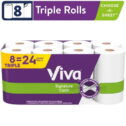 Viva Signature Cloth Paper Towels, 8 Triple Rolls