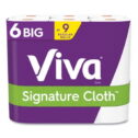 Viva Signature Cloth Paper Towels, Choose-A-Sheet - 6 Big Rolls = 9 Regular Rolls (78 Sheets Per Roll)