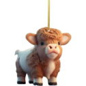 Vntub Clearance Under 5 Inflatable Yard Decorations Cute Cow Car Pendant Home Tree Decoration, Christmas Tree Ornament, Home Decor 1Pc
