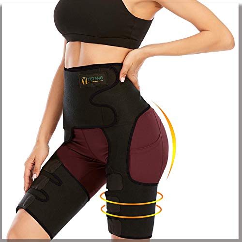 Waist Trainer for Women, New 3-in-1 Adjustable Waist Trimmer for Workout Fitness Black
