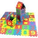 WalGRHFR Kids Puzzle Exercise Play Mat, 36 pcs Baby EVA Foam Games Mat, Toddler Alphabet Number Crawling Mat, Interlocking Floor...