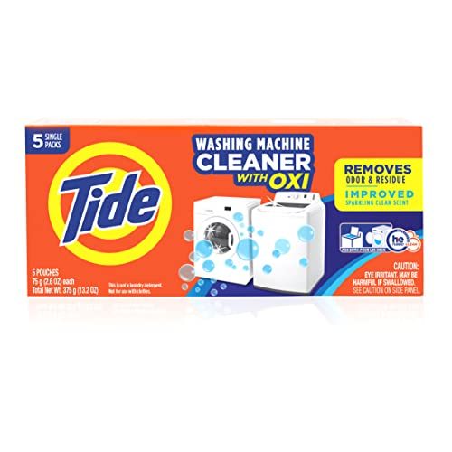 Washing Machine Cleaner by Tide, Washer Cleaning Tablets for Front and Top Loader Machines, , 5 Count Box