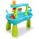 Water Table for Toddler 1 2 3 Years Old, Rain Showers Splash Pond Outdoor Toy Kids Water Play
