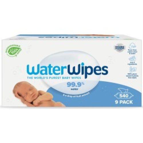Waterwipes Biodegradable Baby Wipes 9x60 Pack