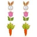 Way To Celebrate Easter Trio Flower Earring