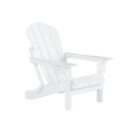 WestinTrends Outdoor Folding Poly Adirondack Chair, White
