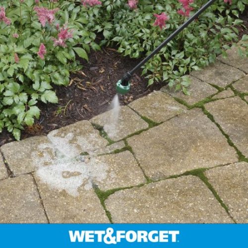 Wet And Forget Outdoor Cleaner, Moss Mold Mildew & Algae Stain Remover, 128 oz, Concentrate, Makes 6 gallons, Bleach-free, No...