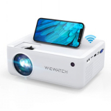 WEWATCH V10 Portable Projector, WiFi Bluetooth Wireless Connection Video Porjector, 200Inch Viewing Screen Supported 1080P Home Theater Projector, Compatible with HDMI/VGA/USB/TF Card On Sale At Walmart