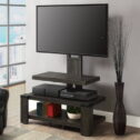 Whalen 3-Shelf Television Stand with Floater Mount for TVs up to 55