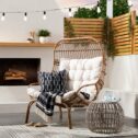 Wicker & Metal Patio Egg Chair - Threshold designed with Studio McGee