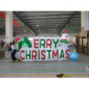 Wick s Outdoor Living Inflatable 9FT Long Merry Christmas Words Yard Decoration with Built-in Inflatable Fan and LED Lighting