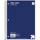 Wide Ruled 1 Subject Flexible Paperboard Cover Spiral Notebook – up & up™ TODAY ONLY At Target