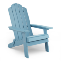 WINSOON Adirondack Chairs Folding Outdoor Patio Chairs, Blue Finish
