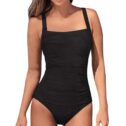 Womail Backless Sexy Black One Piece Swimsuits for Women Modlily,Bikini Sets for Women High Waisted Solid Siamese,Suspenders Sexy One Piece...