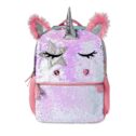 Wonder Nation GIrls Unicorn Queen Backpack with Lunch Bag, 2-Piece Set