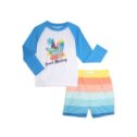 Wonder Nation Toddler Boys' Rashguard Swim Set, 2-Piece