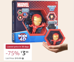 WOW! PODS 4D Marvel Iron Man Toy – 75% OFF (Limited Time Only)
