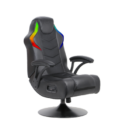 X Rocker Nemesis RGB Audio Pedestal Console Chair, Black, 32.7