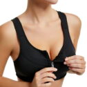 Xihbxyly Bras for Women Full Coverage Wirefree Sports Bralette Strappy Everyday Wear Bra Comfort Stretch Underwear Plus Size Sports Bras...
