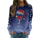 YanHoo Ugly Christmas Sweatshirt Snowman Womens Funny Printed Christmas Sweatshirts Crewneck Long Sleeve Ugly Christmas Sweater 2023 Walmart Prime Deals