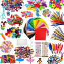 YANSION 1000Pcs DIY Arts and Crafts Supplies Craft Art Supply Kit, D.I.Y. Crafting Collage Arts Set for Kids Toddlers Age...