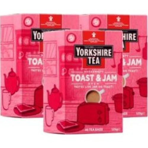 Yorkshire Tea Toast & Jam Brew Flavoured Tea 40 Bags 125g (3 Pack)