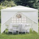 Zimtown 10'x10' Canopy Tent 4 Removable Sidewalls Wedding Party with Windows
