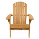 Zimtown Outdoor Adirondack Chair Reclining Bench Wooden Folding
