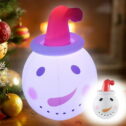 ZKCCNUK Creative Christmas Decoration 3ft Outdoor Christmas Decor Inflatable Snowman Inflatable Ornament With LED Lights Clearance