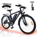 ZNH Electric Bike, Electric Mountain Bike 26 In. 350W Commuter Bicycle, Adult Ebike with Removable 36V/10AH Battery, Shimano 21-Speed Gears,...