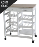 White 3 Drawer Kitchen Cart Only $48 At Zulily!